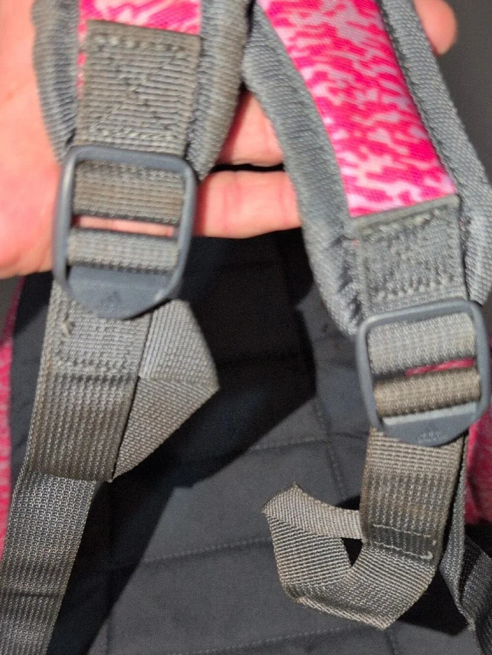 adidas Pink and Black Patterned Women's Backpack - Picture 10 of 16